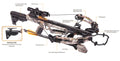 Camo Compound Crossbow Kit, 390fps N4687