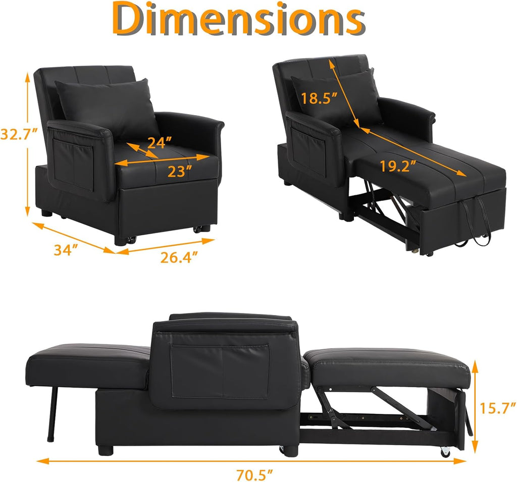 3 in 1 Folding Sofa Bed Chair P82218