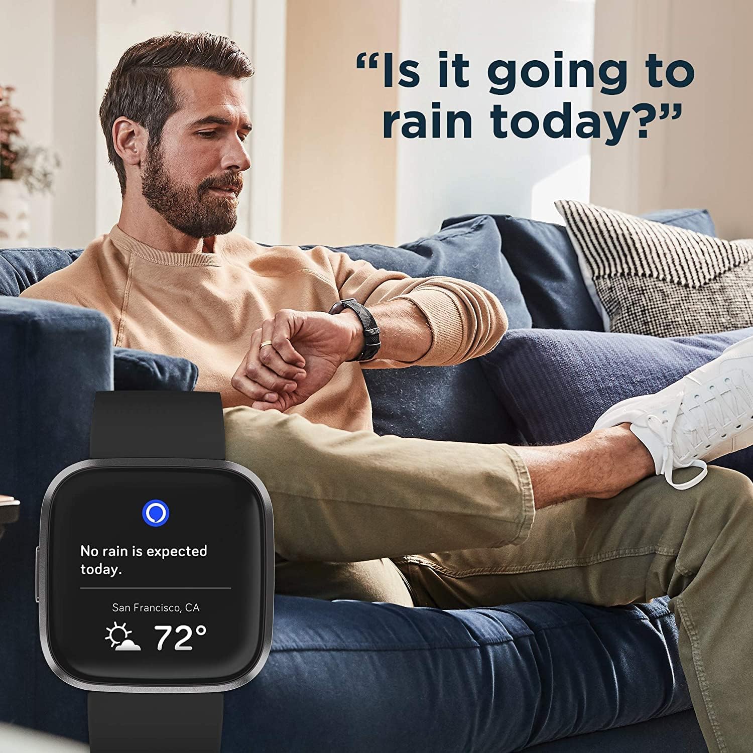 Black/Carbon Smartwatch with Heart Rate U5876