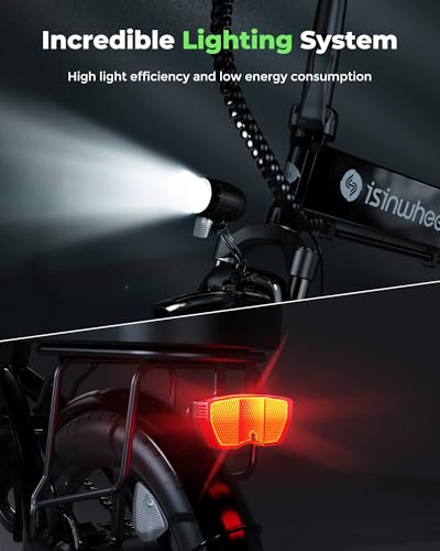 Black Folding Electric Bike with 500W Motor and Disc Brake U98174