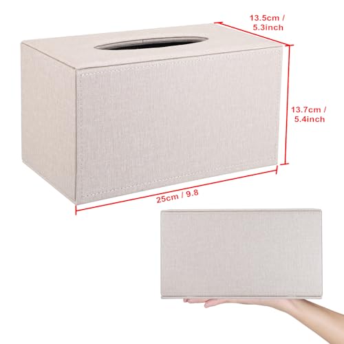 Black Leather Tissue Box Cover S1513