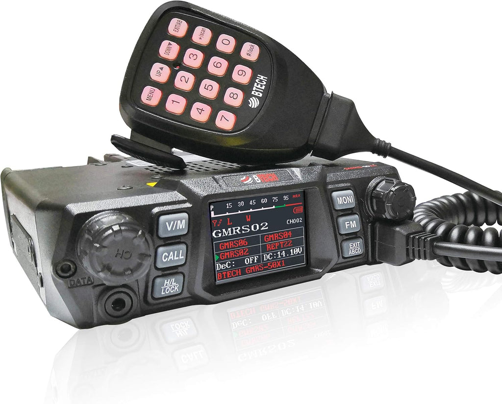 50 Watt GMRS Two-Way Radio with Dual Band Scanning Receiver W7853