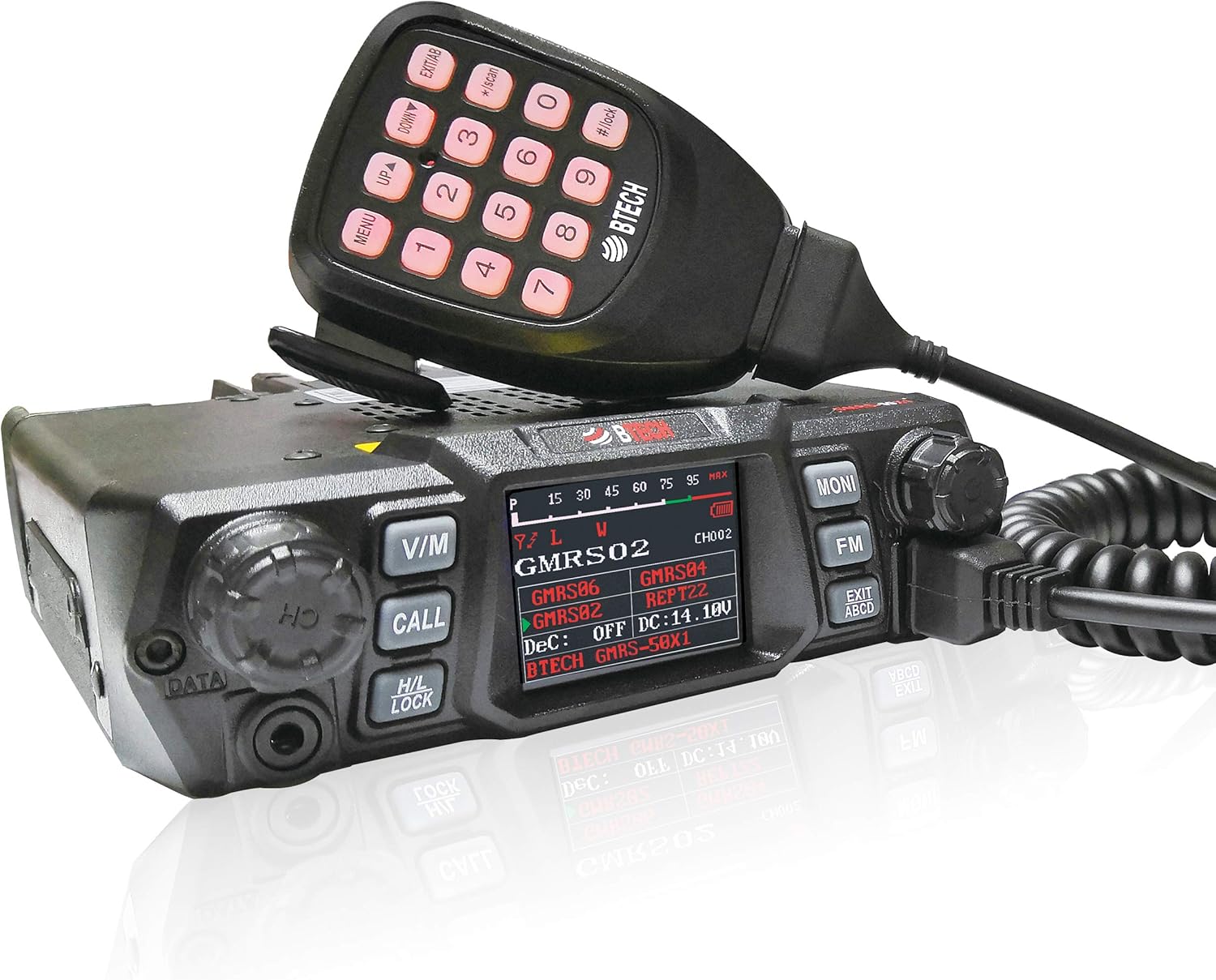 50 Watt GMRS Two-Way Radio with Dual Band Scanning Receiver W7853