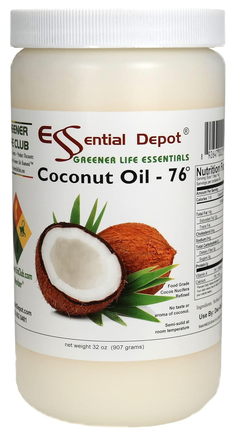1 Quart 32 oz Food Grade Coconut Oil C282