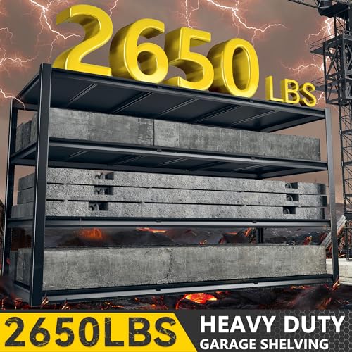 60" W x 24" D x 72" H 5 Tier Heavy Duty Metal Garage Shelving O7826