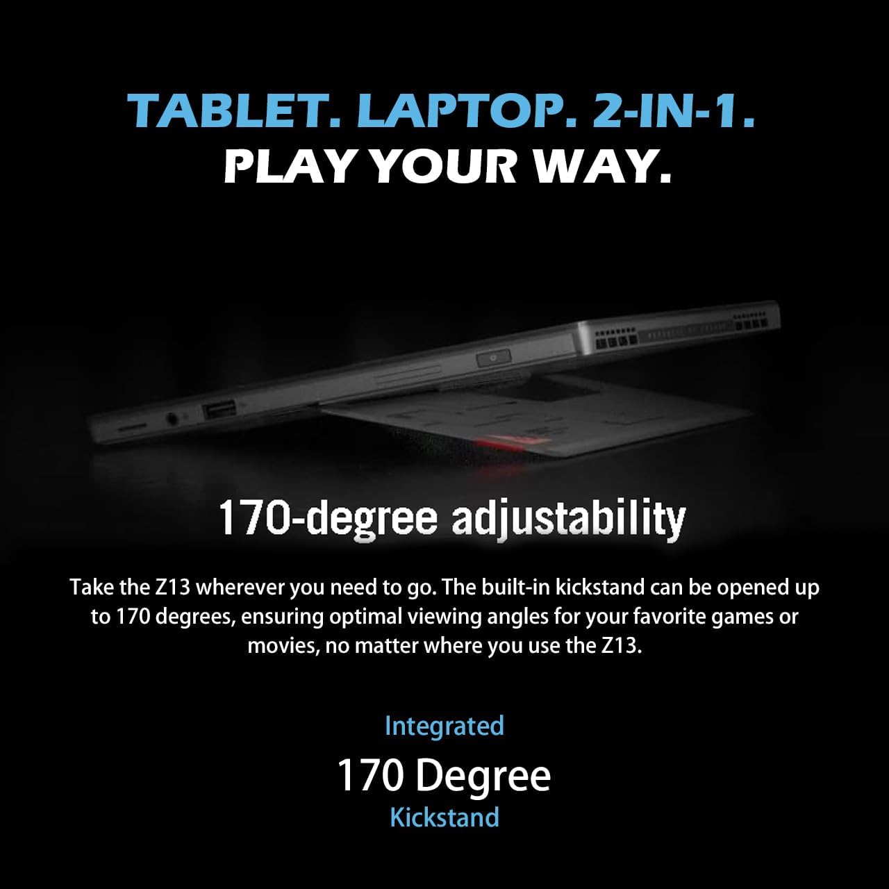 13.4" Touchscreen 2-in-1 Gaming Tablet, 16GB RAM, Intel Core i9-12900H, 1TB SSD, NVIDIA GeForce RTX 3050 Ti Graphics, Black R897734