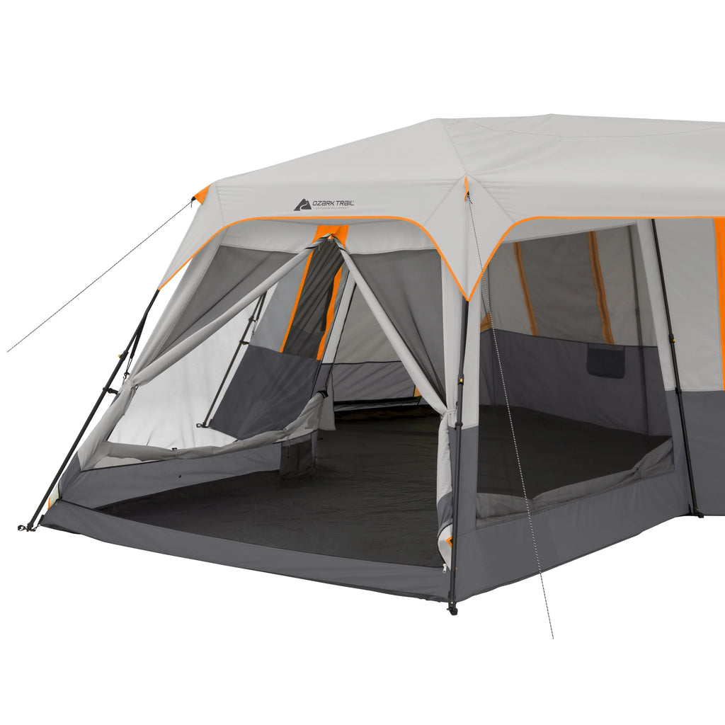 12-Person 3-Room Instant Cabin Tent with Screen Room F388