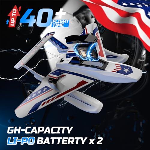 Amphibious Tri-Phibian Aircraft RC Plane with 2 Batteries Z26278