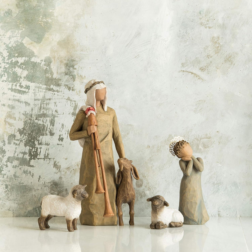 3-piece set hand-painted nativity figures X7961