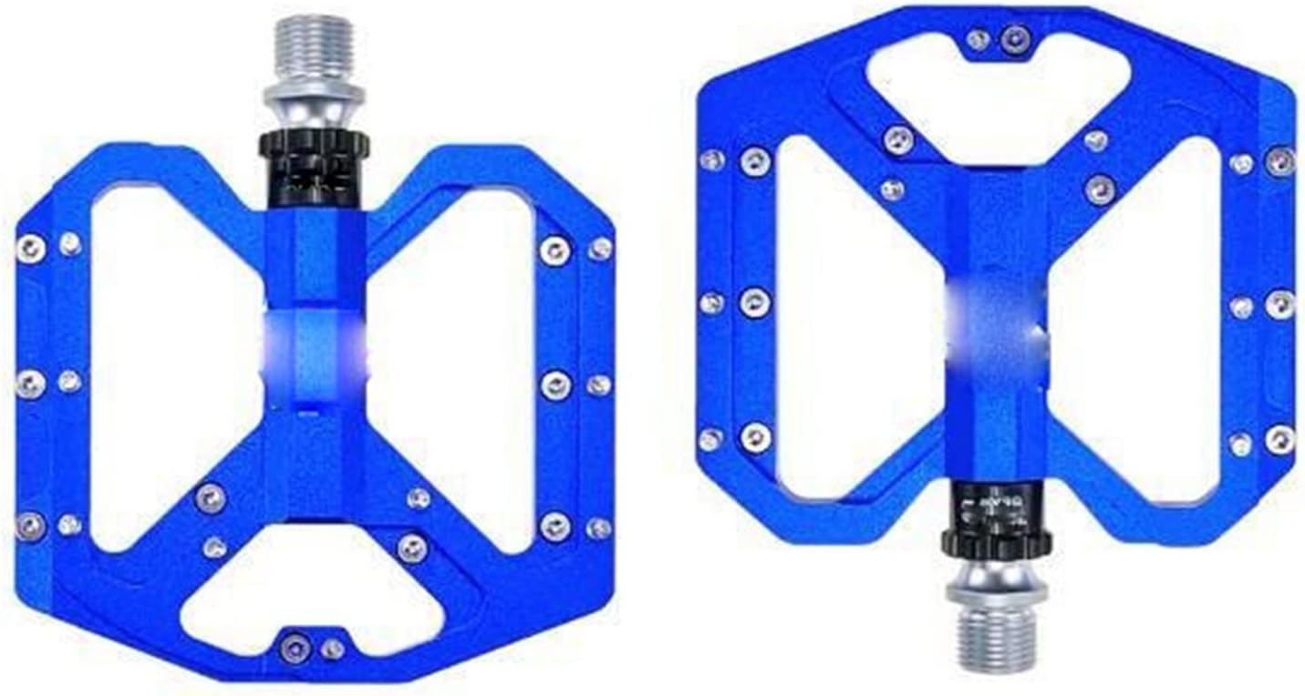 Blue Alloy Bike Pedals 9/16" 3 Bearings C826427
