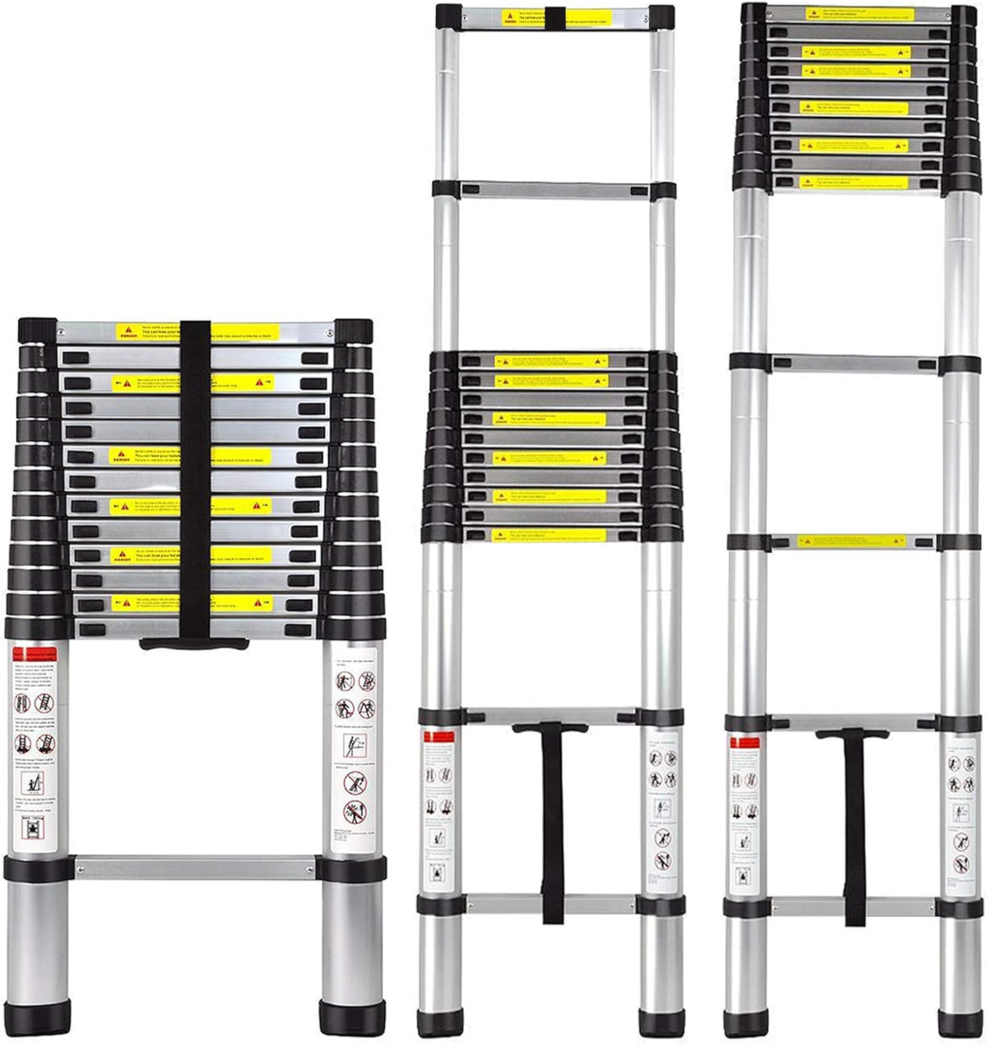 10.5FT Aluminum Telescoping Ladder D712