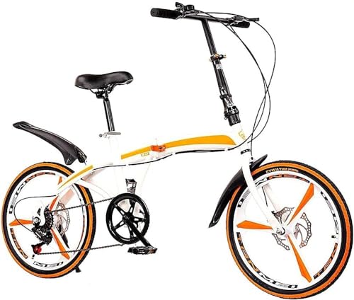 Folding City Bike 7-Speed Carbon Steel Bicycle K759370