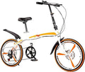 Folding City Bike 7-Speed Carbon Steel Bicycle K759370
