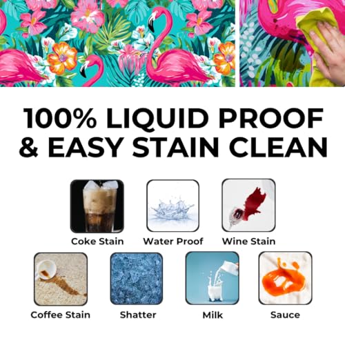 72x30 Inches 4Pcs Waterproof Polyester Picnic Table Cover with Carrying Bag J813741