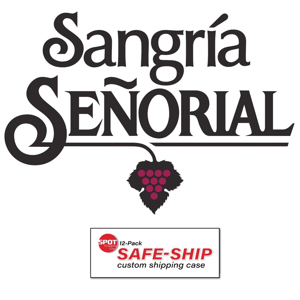 12/11.16 fl. oz. Glass Bottle Case (12-Pack) Sparkling Non-Alcoholic Sangria P6955