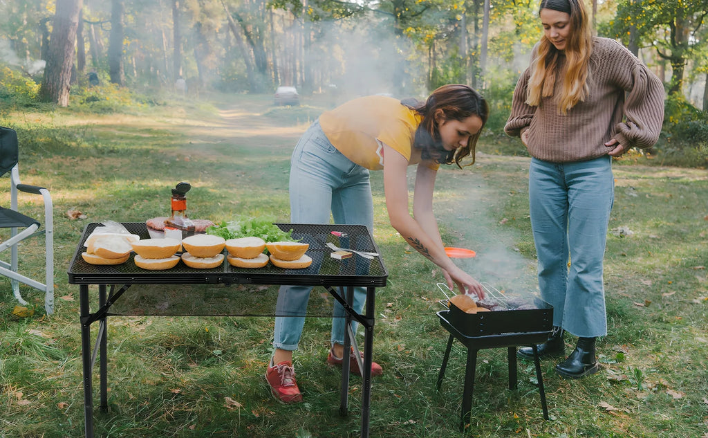 Folding Aluminum Grill Table V630