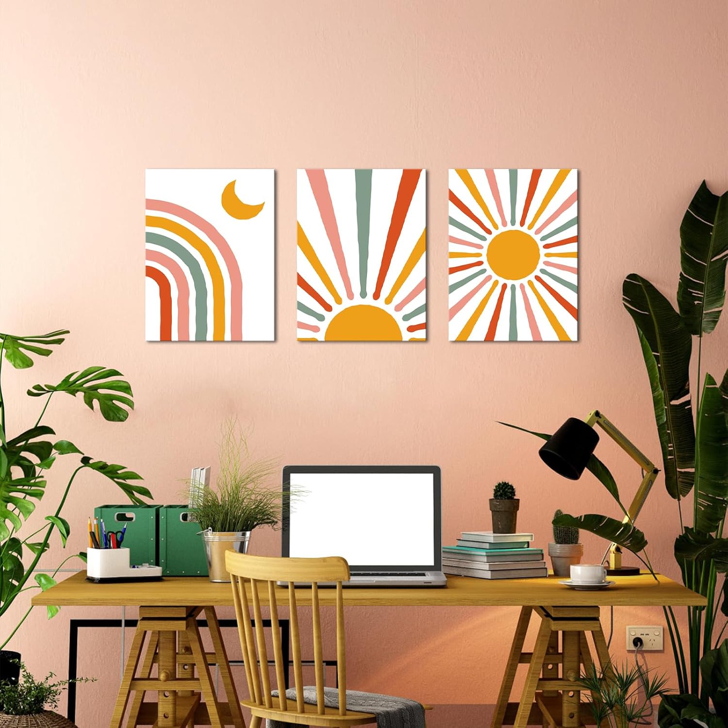 3 Piece Canvas Wall Art 12"x16"x3pcs W108143