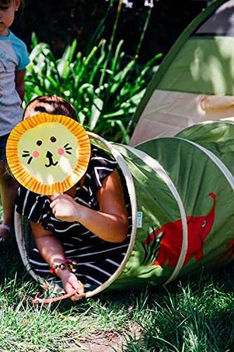 Red/Yellow/Blue Kids Dome Tent and Crawl Tunnel Combo R3661