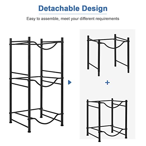 Black 3 Tier Heavy Duty Water Jug Storage Rack X86675