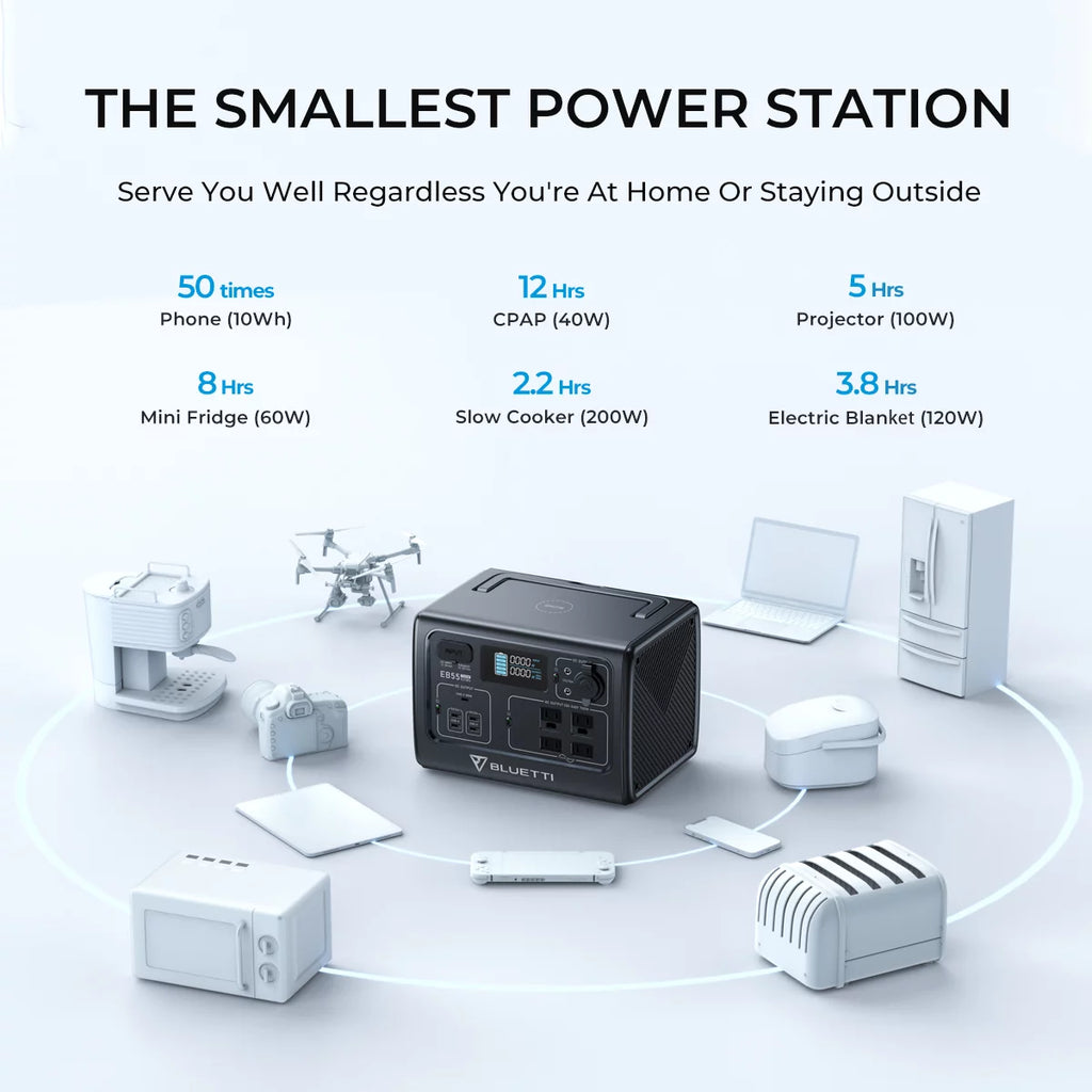 Portable Power Station 537Wh 700W AC Outlets T1386