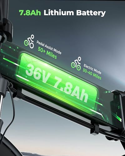 Black Folding Electric Bike with 500W Motor and Disc Brake U98174