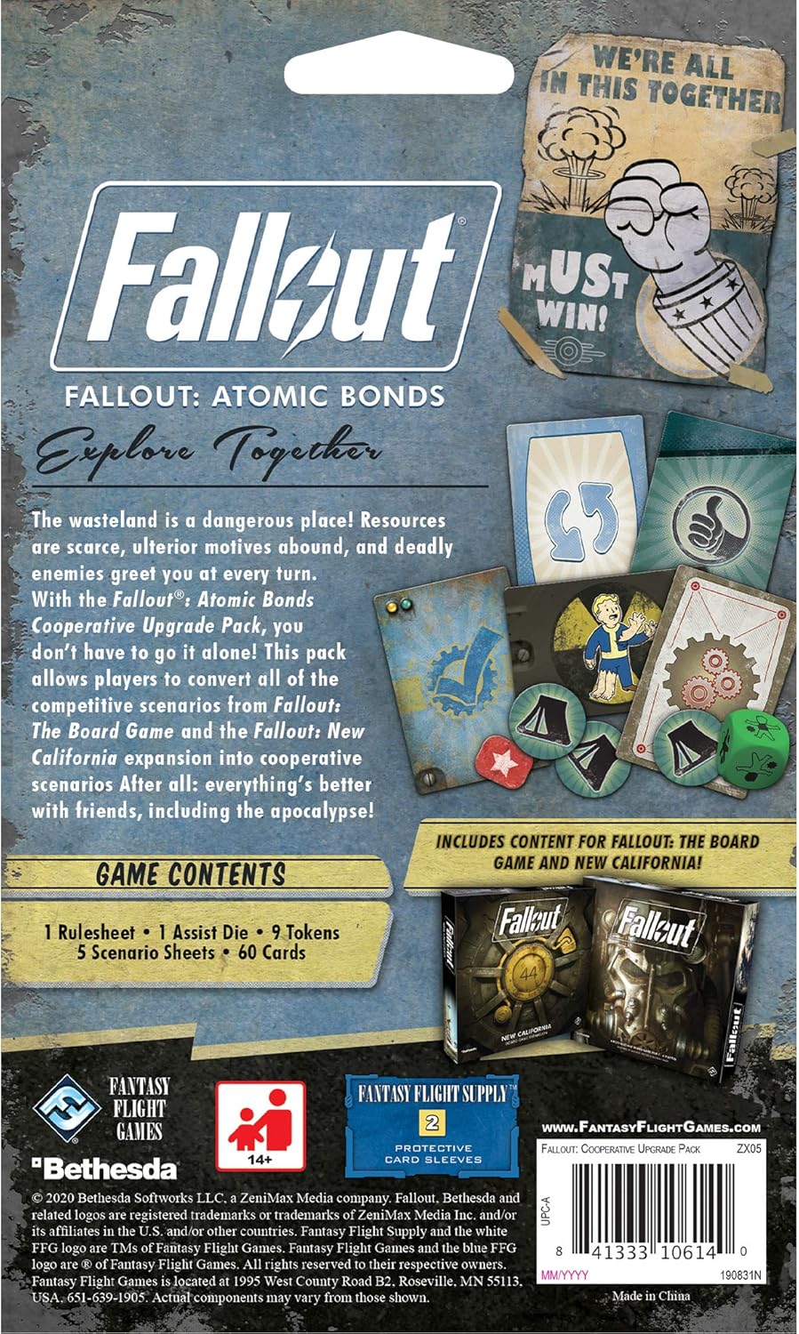 Atomic Bonds Cooperative UPGRADE PACK Board Game U51719