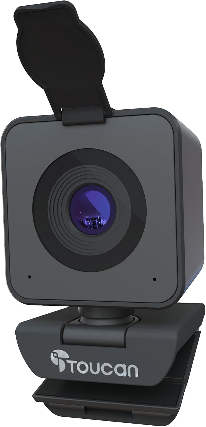 Webcam with Microphone, 115° View, USB V4774