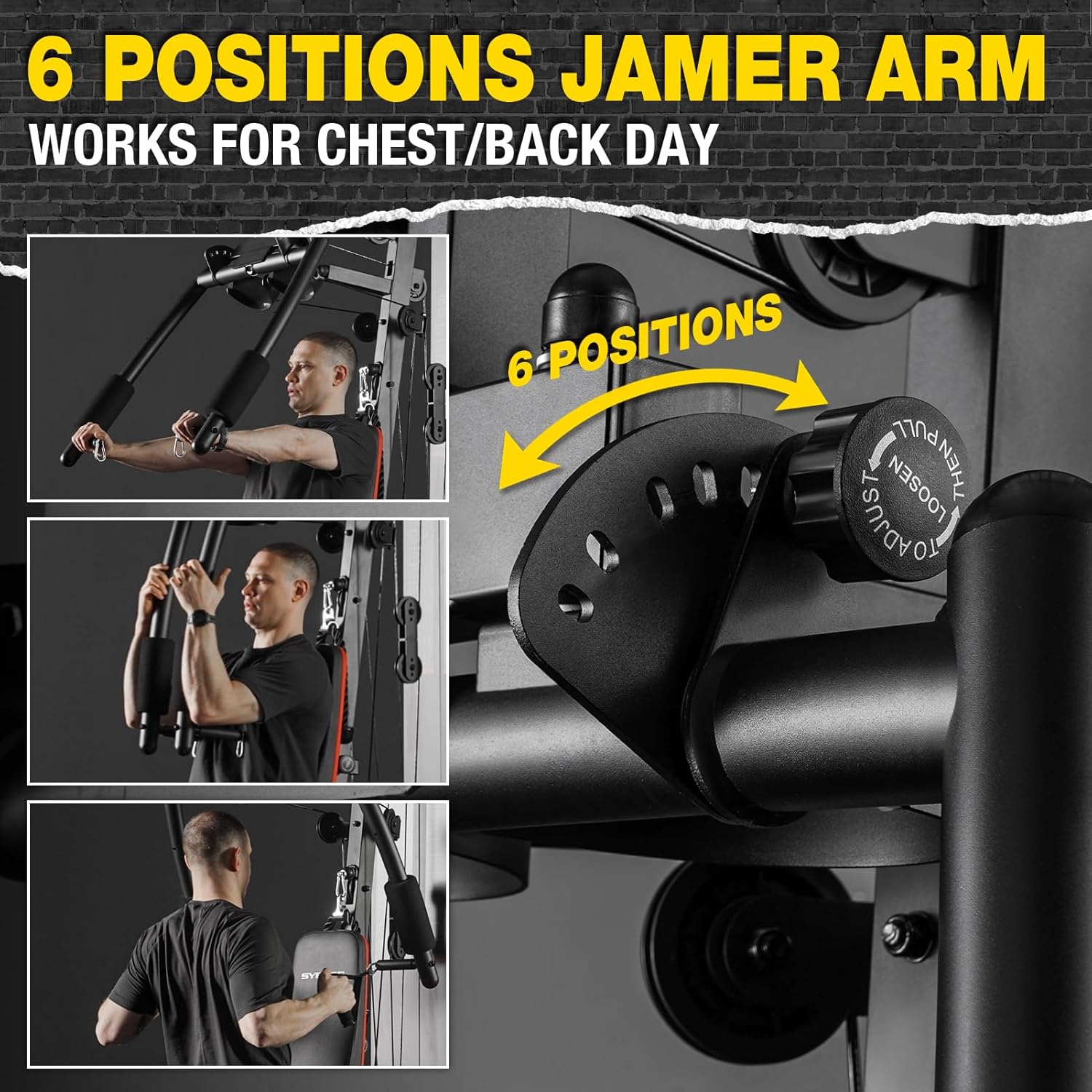 Multifunctional Home Gym Station with 150LBS Weight Stack N85018