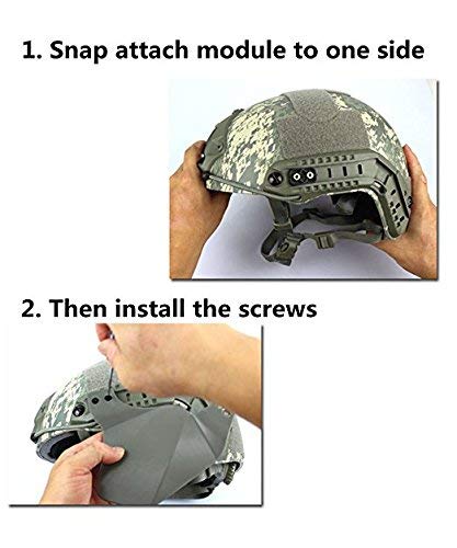 Soft Rubber Ear Protector Covers for Helmet Rail K637108