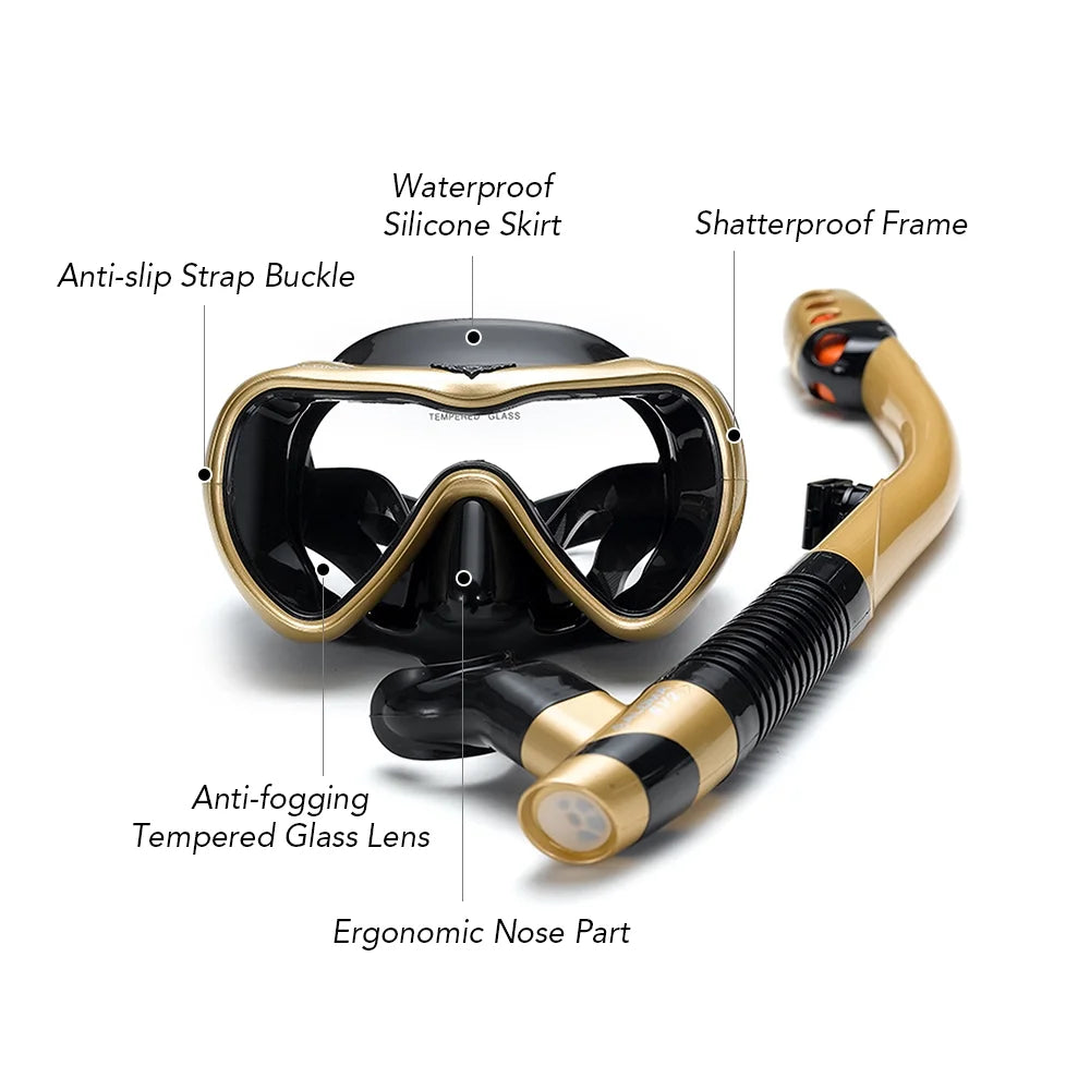 Leakproof Snorkel Set with Dry Snorkel Tube D149555