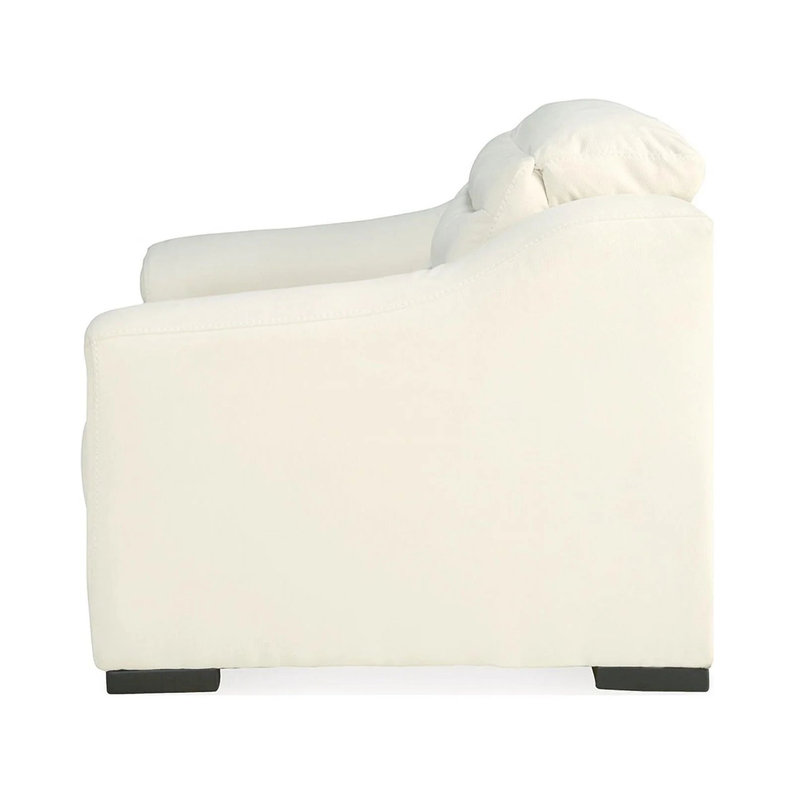 White Faux Leather Power Recliner T2135