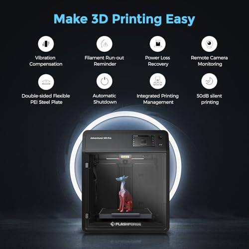 FDM 3D Printer, 600mm/s High Speed, Print Size 220×220×220mm H62423