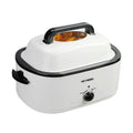 White 26 Quart Stainless Steel Electric Roaster Oven U627667