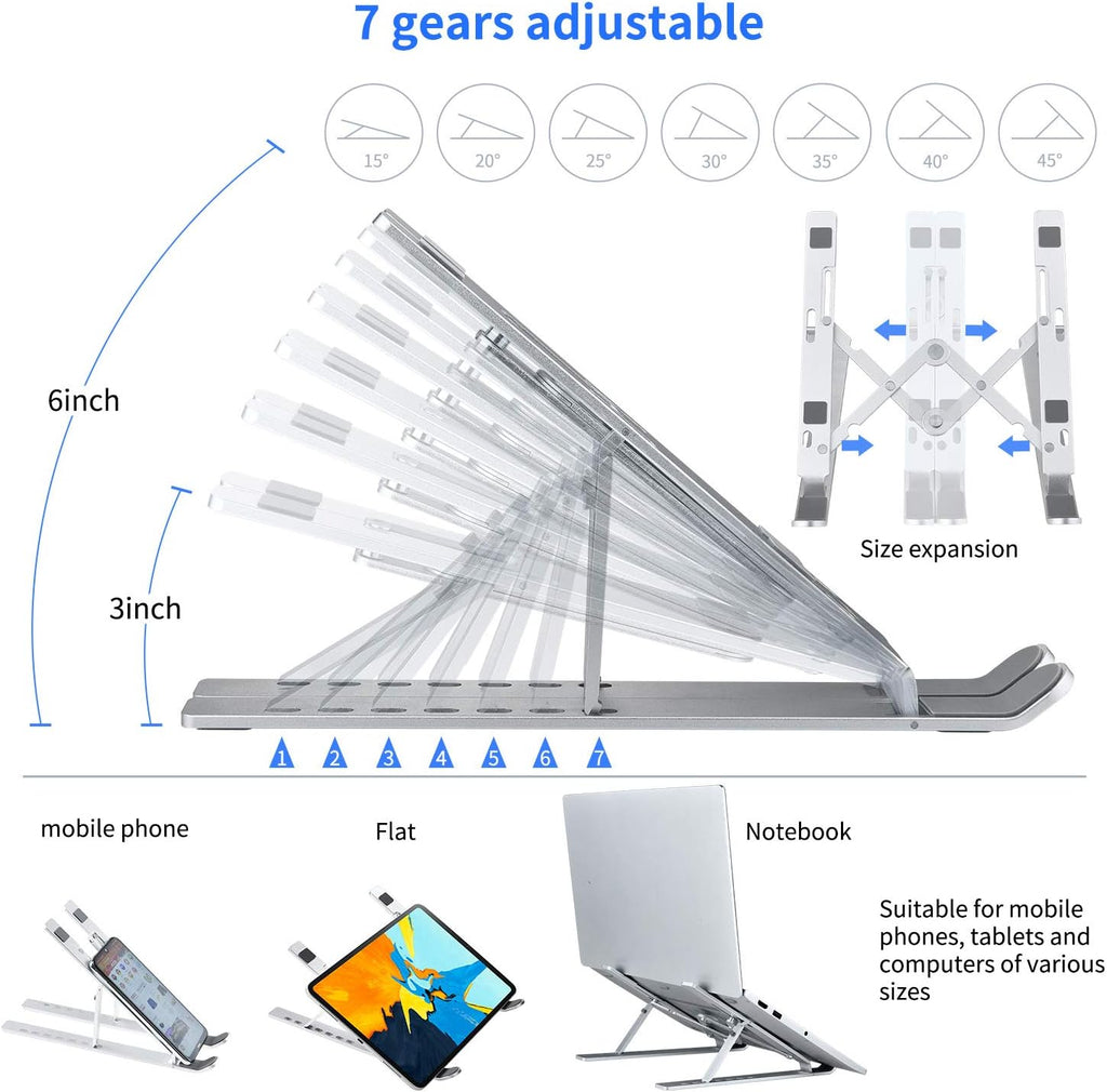 Adjustable Aluminum Laptop Stand 2pcs S951