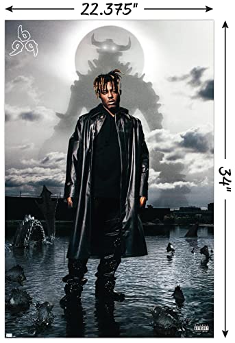 Juice WRLD Fighting Demons Album Cover Wall Poster, 22.37" x 34.00", Unframed Z904019