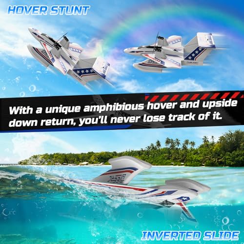 Amphibious Tri-Phibian Aircraft RC Plane with 2 Batteries Z26278
