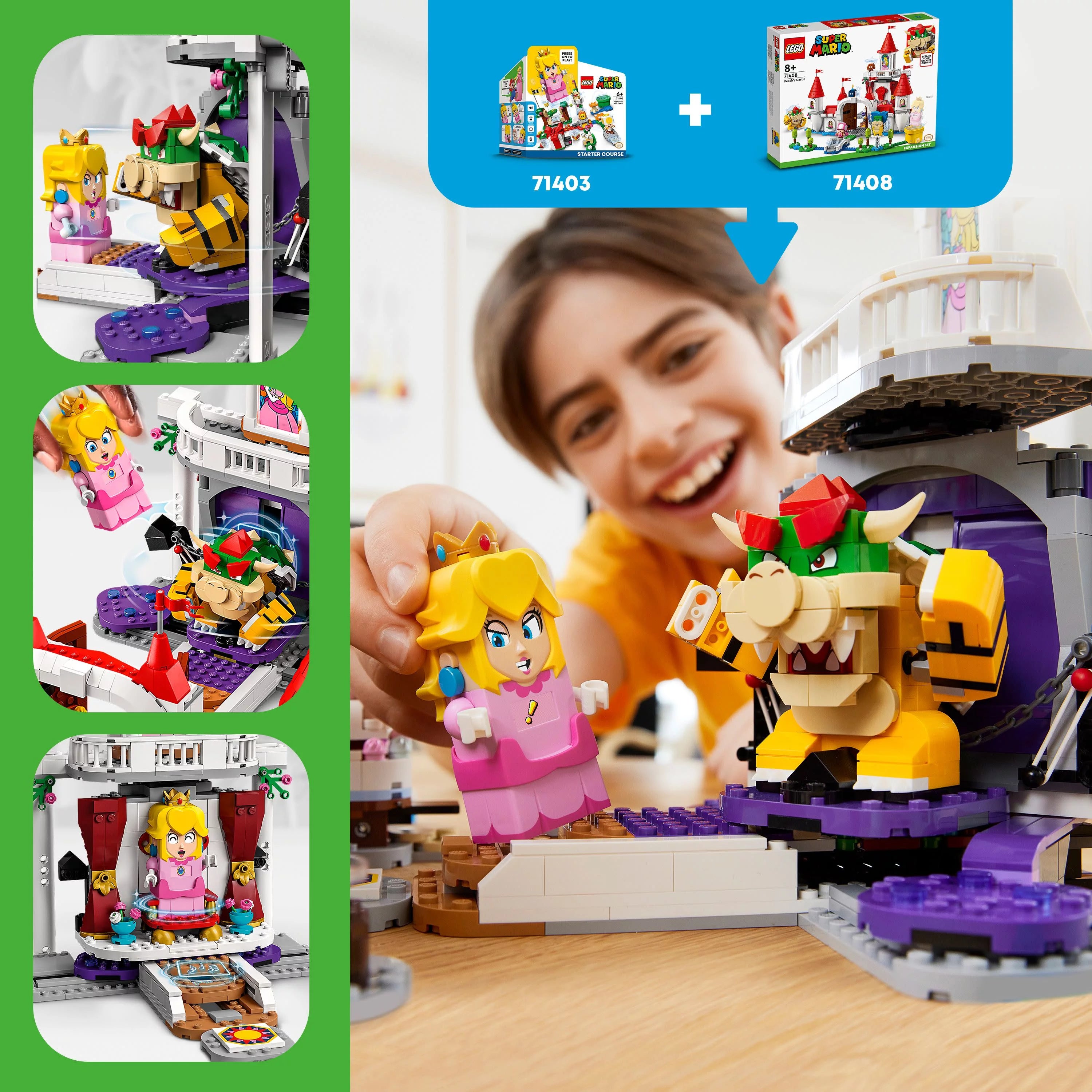 LEGO Super Mario Peach’s Castle Expansion Set 71408, Buildable Game Toy G50855
