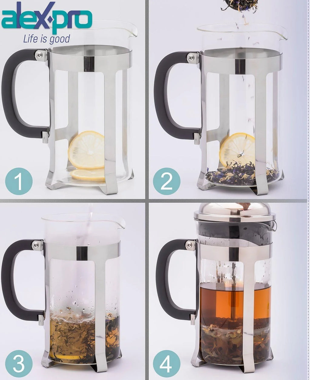 Stainless Steel French Press Coffee Maker U508
