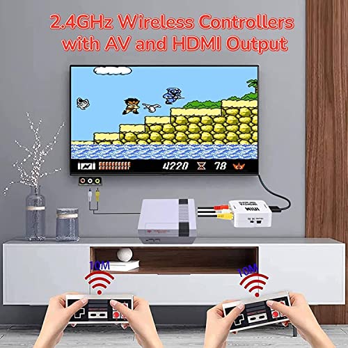 Classic Mini Retro Game Console with 600 Games and Dual Wireless Remote Controllers Q11161