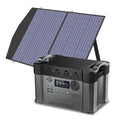 Portable Solar Generator Kit with 100W Foldable Solar Panel and 1500Wh Power Station O5452