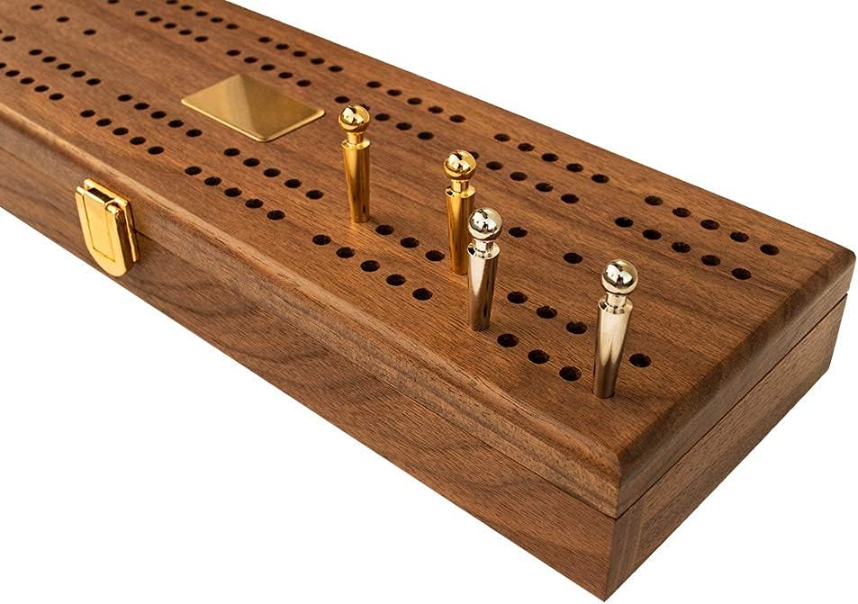 Domino Set with Walnut Case and Brass Plate Y361395