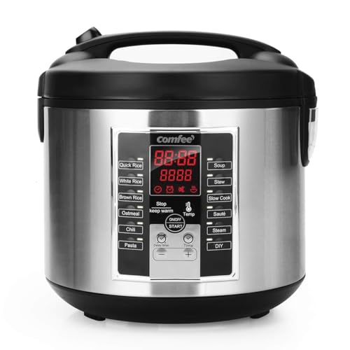 Compact Stainless Steel Rice Cooker, 2 QT H610
