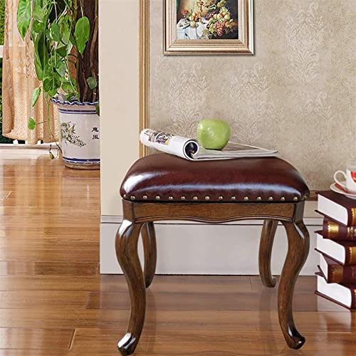 Leather Vanity Stool I77930