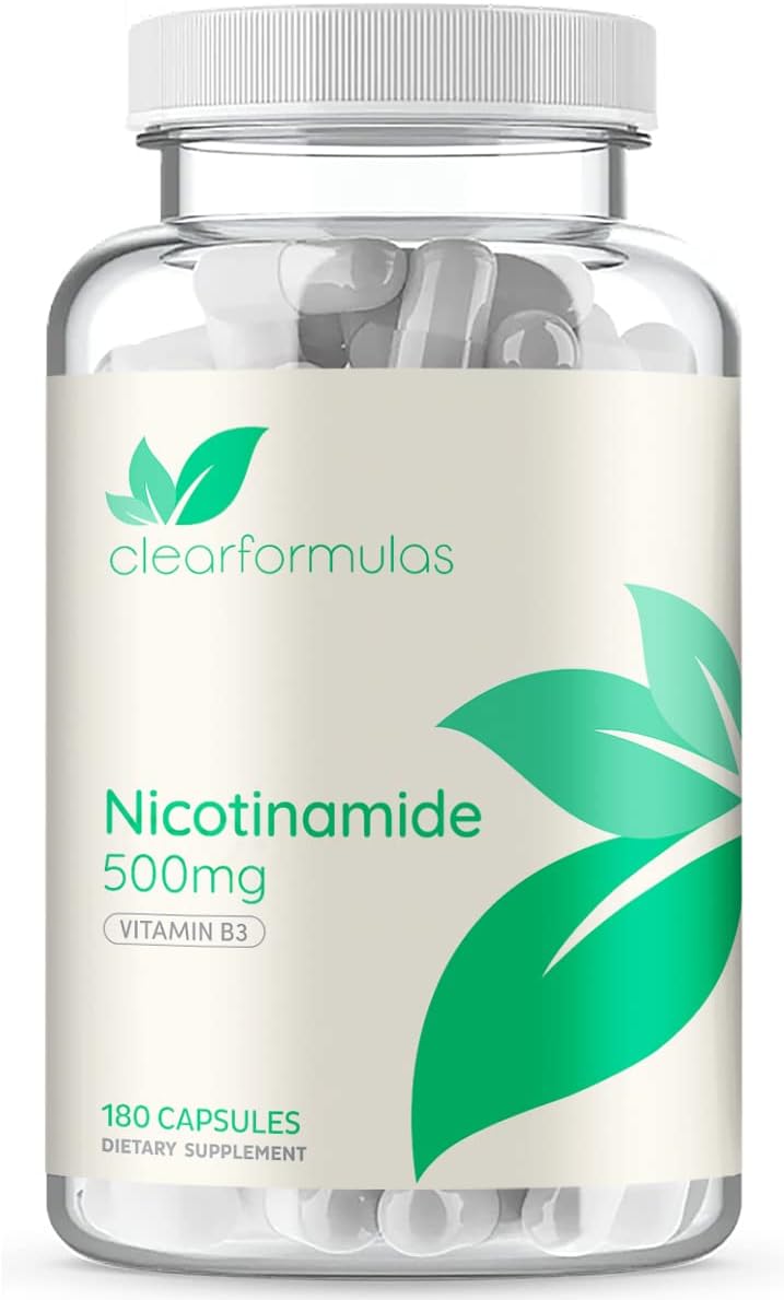 Nicotinamide 500mg 180 Veggie Capsules Vitamin B3 T473