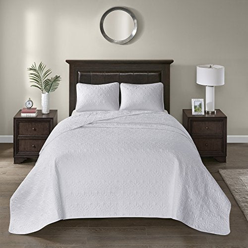 Cream King 3 Piece Reversible Quilt Set X93128