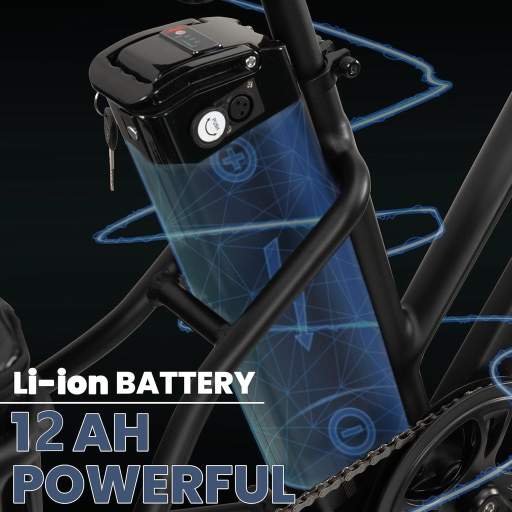 48V12AH Battery Electric Tricycle with Storage Basket K3733