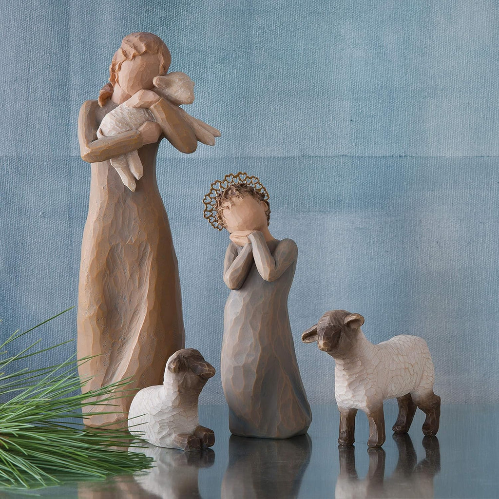 3-piece set hand-painted nativity figures X7961
