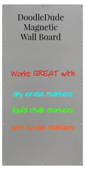 Metallic Silver 23x46 Magnetic Dry Erase Board H474411