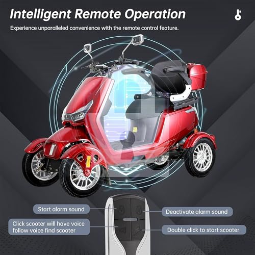 Silver 4 Wheel Mobility Scooter 500lbs Loadweight 31 Mile Long Range Battery K563736