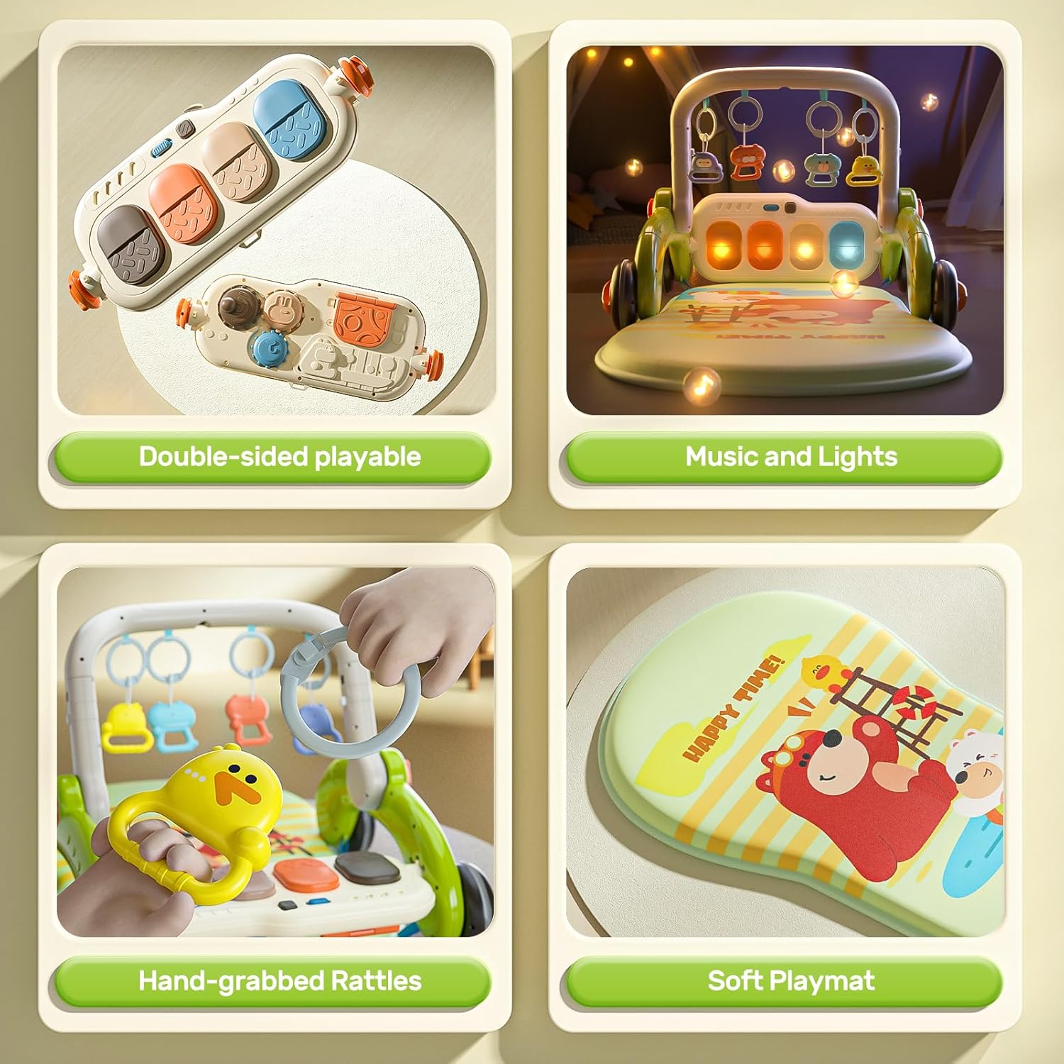 Baby Gym Play Mat with Piano S763